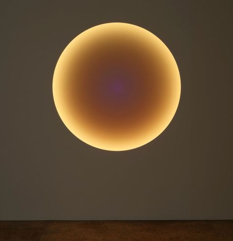 James Turrell Art, Circular Lamp, Light Symbol, Circular Wall Art, Round Lighting, Light Artwork, Spa Lighting, James Turrell, Circular Lighting