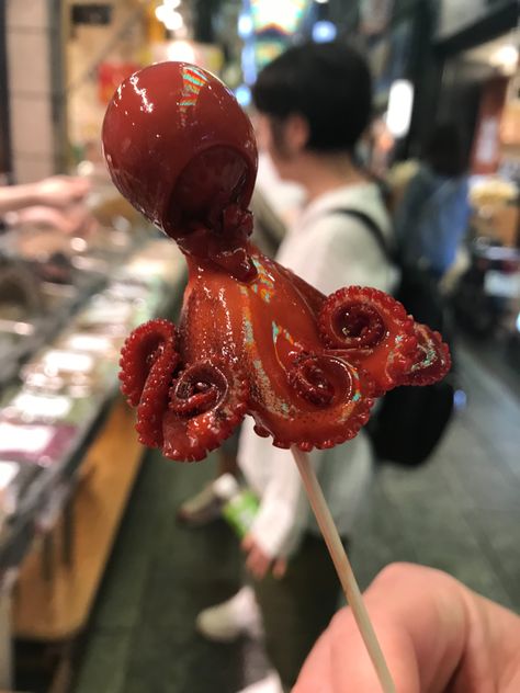 Seafood Street Food, Japanese Festival Food, Squid Food, Octopus Sushi, Octopus Food, Japanese Food Menu, Itona Horibe, Japanese Seafood, Octopus Head