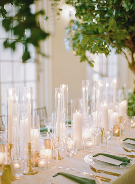 Emerald Winter Wonderland at DAR in Washington, DC - Sweet Root Village Blog Dar Wedding Washington Dc, Candle Centerpiece Wedding, Immaculate Conception Church, Martha Weddings, Candle Centerpiece, Garden Theme Wedding, Romantic Bouquet, Centerpiece Wedding, Entertaining Decor