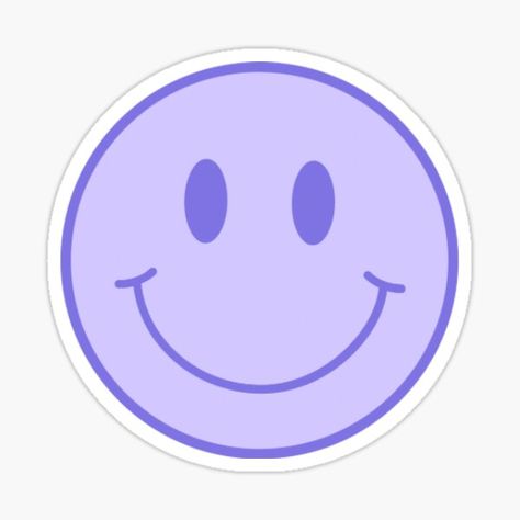 "Purple Smiley Face" Sticker for Sale by avaandcalcreate | Redbubble Cute Redbubble Stickers, Lilac Stickers, Lavender Stickers, Purple Smiley Face, Smiley Face Pillows, Smiley Face Stickers, Purple Stickers, Lavender Bedroom, Smiley Face Sticker