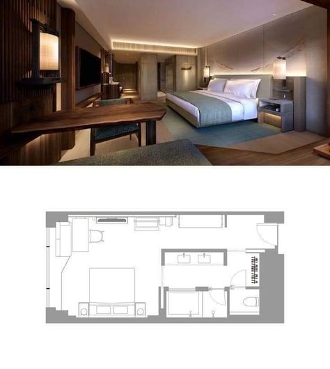 Hotel Room Suite Interior Design, Apartment Hotel Design, Hotel Room With Fireplace, Small Luxury Hotel Room, Suite Room Design Bedrooms, Hotel Room Bathroom Design, Hotel Suite Floor Plan Luxury, Minimalist Hotel Room Design, Hotel Suite Room Plan