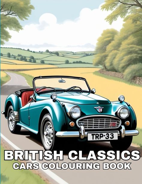 PRICES MAY VARY. Dive into the golden age of motoring with  "Classic British Cars: A Colouring Book" ! Celebrate the beauty and legacy of Britain’s most iconic vehicles with stunning illustrations of: 🚗  Aston Martin  🚙  Mini Cooper  🚘  Jaguar   🚕  Rolls-Royce   …and many more! Each page invites you to reimagine these legendary cars with your own personal touch. Whether you're a car enthusiast or a creative soul, this book offers hours of relaxation and fun. Creative Soul, British Cars, Colouring Book, Car Enthusiast, The Golden Age, Mini Cooper, Royce, Rolls Royce, Aston Martin