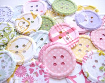 100 Embossed Fresh Floral Buttons punch die cut scrapbooking embellishments E1505 Button Aesthetic, Pretty Buttons, Pastel Cupcakes, Cute Buttons, Zooey Deschanel, Vintage Marketplace, Scrapbooking Embellishments, Scrapbook Embellishments, Button Crafts