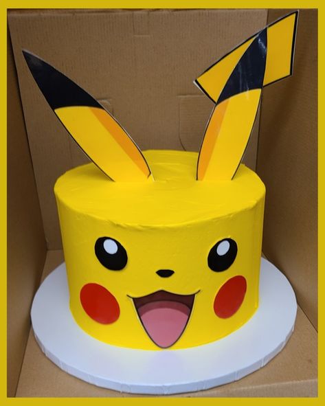 Cake Pikachu, Pikachu Cake, Cake Decor, Butter Cream, Pikachu, Cake Decorating, Cake