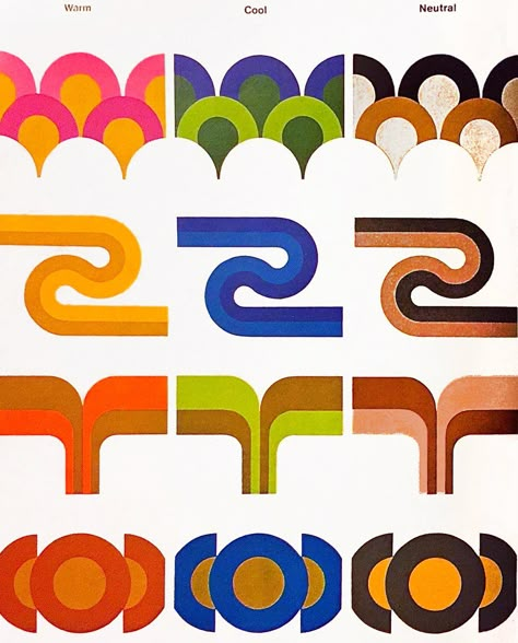 1970s supergraphics are ready for their comeback! And we have the vintage inspo & easy instructions - Click Americana Supergraphics 70s, Retro Inspired Design, Super Graphics Wall, 70s Supergraphic, Retro Line Art Graphic Design, 70s Design Graphic, Supergraphics Design, 1970s Graphic Design, 1960s Graphic Design