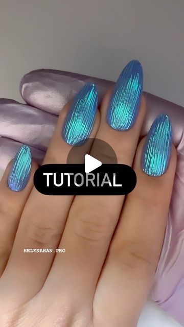 Chrome Nails Tutorial Videos, Video Nails, Stiletto Shaped Nails, Chrome Top, 3d Nail Designs, Nail Tutorial Videos, Aurora Nails, Mirror Nails, Nail Tutorial