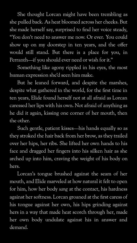 Elide And Lorcan Scene, Elorcan Scenes, Romantic Book Scenes, Tog Quotes, Lorcan Salvaterre, Elide And Lorcan, Cries In Spanish, Throne Of Glass Quotes, Book Scenes