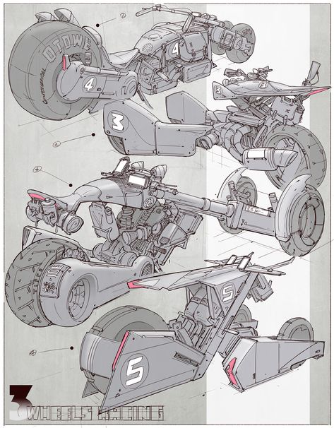 ArtStation - Vehicles Design 005, Alan Tsuei Car Stunt, Bike Sketch, Motorcycle Illustration, Best Motorcycle, Arte Robot, Industrial Design Sketch, Arte Cyberpunk, Car Design Sketch, Futuristic Art