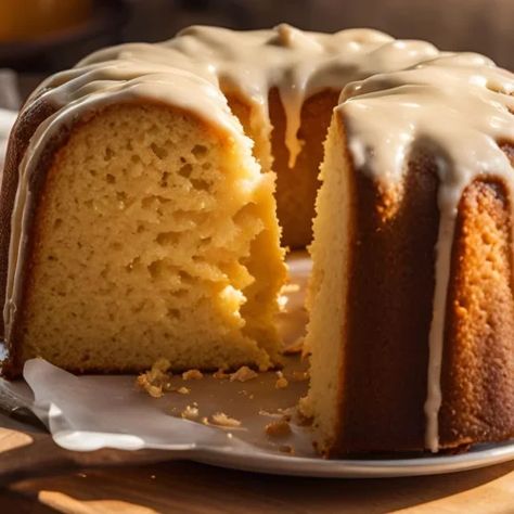 Southern Kentucky Bourbon Butter Cake Recipe - Bakery Cooks Bourbon Butter Cake, Bourbon Cake Recipe, Bourbon Butter, New Dessert Recipes, Kentucky Derby Food, Derby Food, Bourbon Cake, Uk Cottage, Kentucky Butter Cake