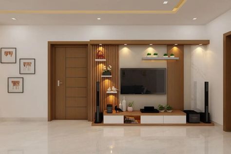 Tv Unit With Door Panel, Wooden Led Panel Designs, Led Pannel Ideas For Hall, Tv Cabinate Design, Lcd Panel Designs, Modern Wooden Cupboard Design, Mustache Wallpaper, Tv Cupboard Design, Wooden Panel Design