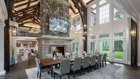 Woodland Gambrel in Greenwich,CT | Cardello Architects Gambrel House, Wine Room Design, Circular Stairs, Barrel Ceiling, Metal Windows, Mansion Designs, Outdoor Entertaining Spaces, Ceiling Ideas, Greenwich Ct