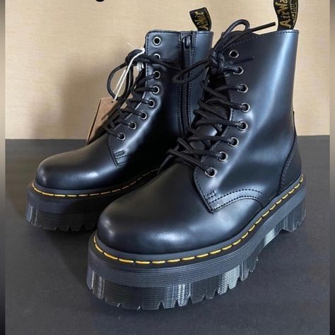 NWT Doc marten Jadon platform smooth leather zip up boot Zip Up Doc Martens, Doc Martens Zipper, Jadon Doc Martens, Doc Marten Jadon, Doc Marten Boot, Doc Marten, Amy Rose, Dr Martens Shoes, Martens Shoes