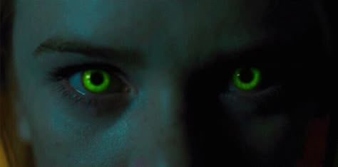 Green Glowing Eyes Aesthetic, Green Powers Aesthetic, Green Magic Aesthetic, Green Glowing Eyes, Going Down The Stairs, Green Powers, Glowing Green Eyes, Power Visuals, Polaris Marvel