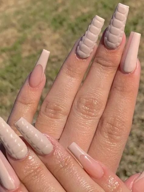 Croc Skin Nails, Croc Nails, Nails Nude, Skin Nails, Nude Nails, Nails, Skin