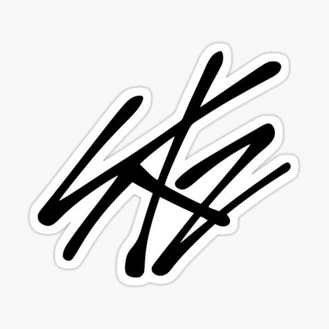 Stray Kids Stickers | Redbubble Stray Kids Stickers, Stray Kids Logo, Army Crafts, Kpop Tattoos, Kpop Stray Kids, Black And White Stickers, Skz Stay, Pop Stickers, Sticker Template