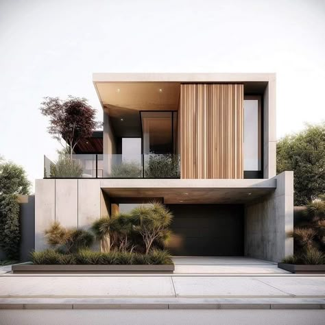 Home Styles Exterior, A Modern House, Facade Architecture Design, Contemporary House Exterior, Modern House Facades, Modern Exterior House Designs, Modern Architecture House, House Architecture Design, Facade Design