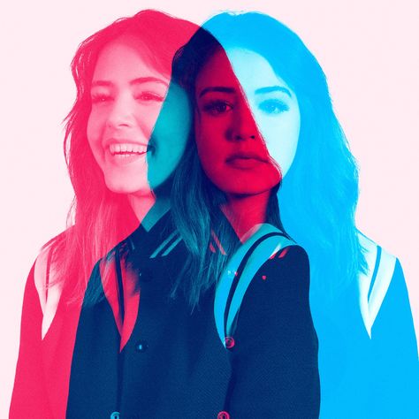 Kaylee Kaneshiro, Colorful Photoshoot, Kaylee Bryant, Double Exposure Portrait, Josie Saltzman, Legacy Tv Series, Double Exposure Photography, Legacies Cast, Exposure Photography