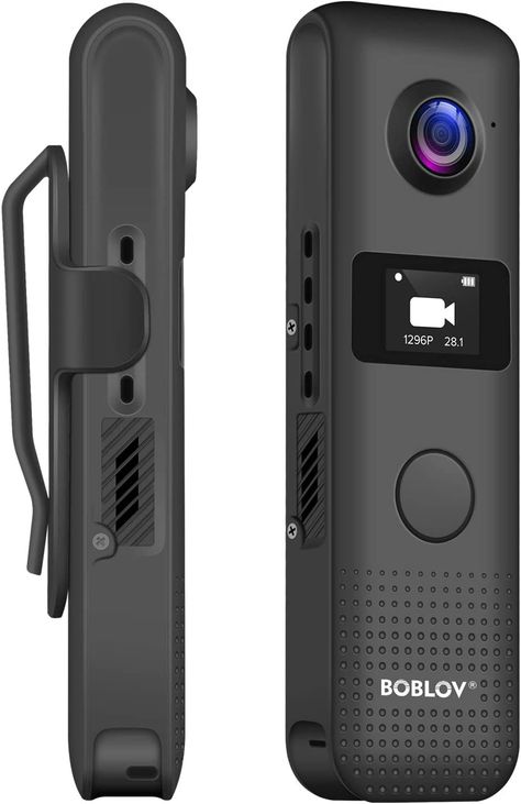 BOBLOV C18 WiFi 1080P Body Camera with OLED Screen and One Big Button for Recording 4Hours 1080P Recording Clip for Wearable (64GB) Mini Spy Camera, Hidden Spy Camera, Body Camera, Spy Gadgets, Spy Camera, Hidden Camera, Mini Camera, Cool Gadgets To Buy, Technology Gadgets