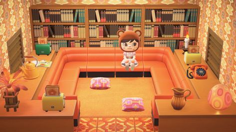 #acnh #animalcrossingnewhorizons #animalcrossingdesigns #animalcrossing Animal Crossing Retro Room, Acnh Retro Room, Acnh Retro Design Codes, Retro Acnh Codes, Acnh 70s Designs, Acnh Retro Island, Acnh Maximalism, Acnh Hippie Island, Acnh Retro Designs