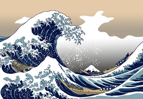 #blue #nature The Great Wave off Kanagawa #1080P #wallpaper #hdwallpaper #desktop No Wave, Wave Wallpaper, 2560x1440 Wallpaper, Monte Fuji, The Great Wave, Waves Wallpaper, Great Wave Off Kanagawa, Canvas Designs, Art Kit