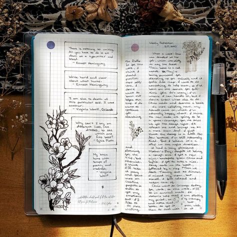 Common placing and journaling. | Instagram Journal Business, Planner Lettering, Sketch Journal, Commonplace Book, Writing Therapy, Art Journal Therapy, Garden Journal, Planner Spread, Bullet Journal Art