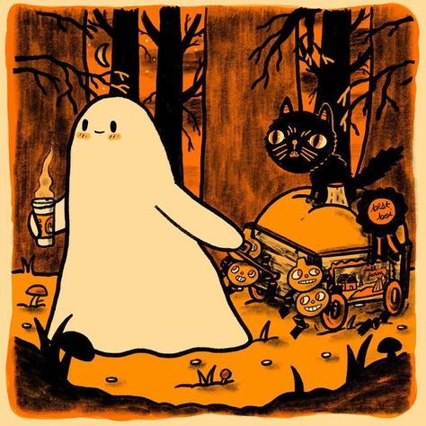 Christa D. on Instagram: "Enjoy today like a spooky winner!" Halloween Art Ideas, Halloween Wallpaper Backgrounds, Halloween Illustration, Halloween Icons, Theme Halloween, Halloween Backgrounds, Halloween Pictures, Fall Wallpaper, Halloween Wallpaper