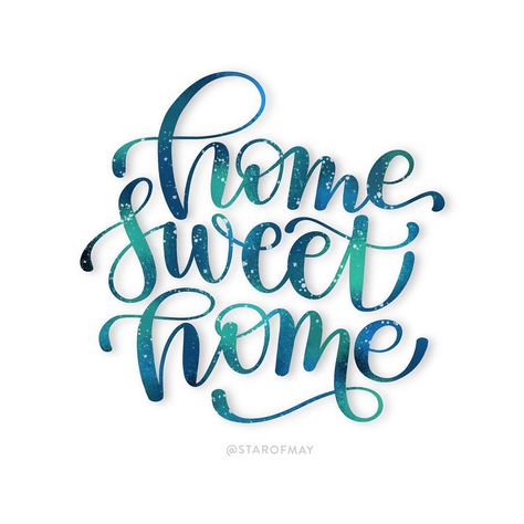 Its so wonderful to be home I think this lasthellip Kristina Werner, Brush Lettering Quotes, Brush Pen Lettering, Handlettering Quotes, Projets Cricut, Hand Lettering Inspiration, Procreate Lettering, Hand Lettering Art, Watercolor Lettering