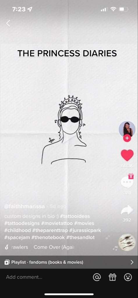 Princess Diaries Tattoo Ideas, Princess Diaries Art, Princess Diaries Tattoo, Princess Anastasia, Diary Design, Movie Tattoo, Princess Diaries, Disney Tattoos, Diy Stuff