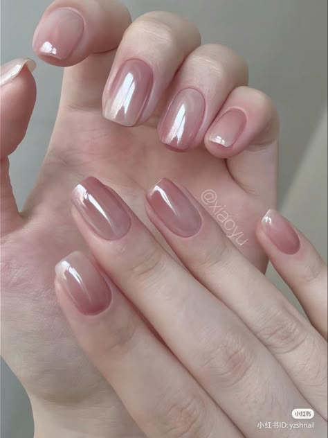 Hello Nails, Subtle Nails, Minimal Nails, Blush Nails, Pretty Gel Nails, Cute Gel Nails, Gradient Nails, روتين العناية بالبشرة, Classy Nails