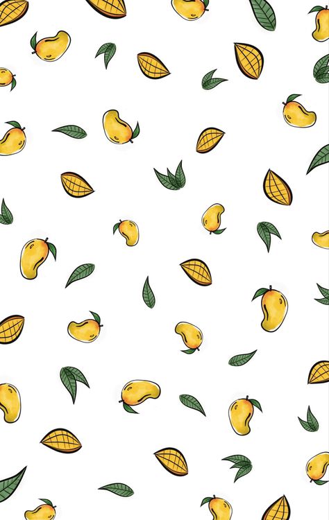 #mango #fruit #wallpaper #yellow #green #leaf Mango Background, Mango Wallpaper, Mango Fruit, Mother Art, Fruit Wallpaper, Seamless Background, Green Leaf, Ipad Wallpaper, Phone Backgrounds