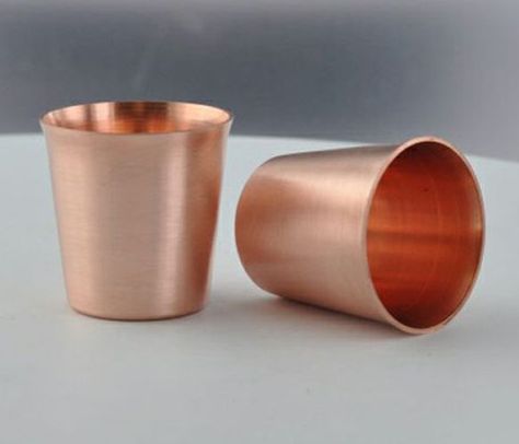 Copper Cups Copper Mug, Copper Cups, Lighting Bathroom, Shot Glass Set, Copper Rose, Moscow Mule, Bathroom Hardware, Shot Glasses, Kitchen Stuff