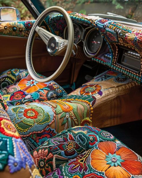 I’ve never been much of a car person, but if I had to pick a dream car it would look something like this. #midjourneyai #dreamcar #midjourneyv6 #midjourneyblend #fiberartinspo #aiart #midjourneydesign #mjblend #midjourneysref #promptcraft #vintage #vintagecar #vintageaesthetic #cottagecore #cottagecoreaesthetic #hippie #hippieaesthetic #aiart #aiphotography #aiartcommunity #aiartdailytheme Vintage Car Interior, Car Crafts, Marley Quotes, 60s Cars, Hippie Car, Mood Style, Hippie Aesthetic, Night Drive, Car Craft