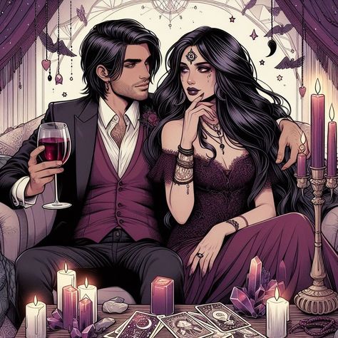 AI Witch Couple, Witchcraft Love Spells, Witch Romance, Fictional Character Crush, Witchy Art, Witchy Wallpaper, Magical Life, Cute Relationship Photos, Magical Art