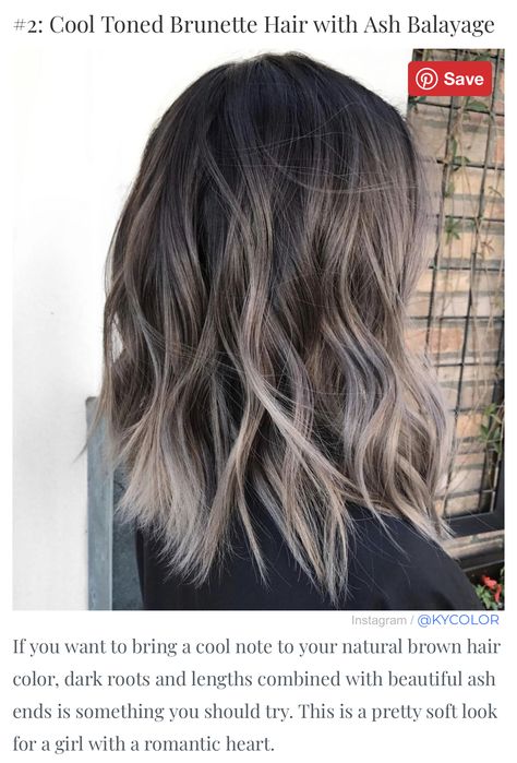 Balayage Hair Natural, Ash Brown Hair Balayage, Ash Balayage, Rambut Brunette, Mushroom Hair, Ash Hair, Ash Brown Hair, Ash Blonde Balayage, Ash Hair Color