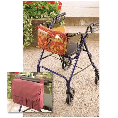 Kwik Sew Wheelchair & Walker Carryaall & Bag (3927) Pattern Walker Caddy, Walker Bags, Wheelchair Bags, Sew A Bag, Walker Accessories, Kwik Sew Patterns, Walker Bag, Caddy Bag, Craft Tote