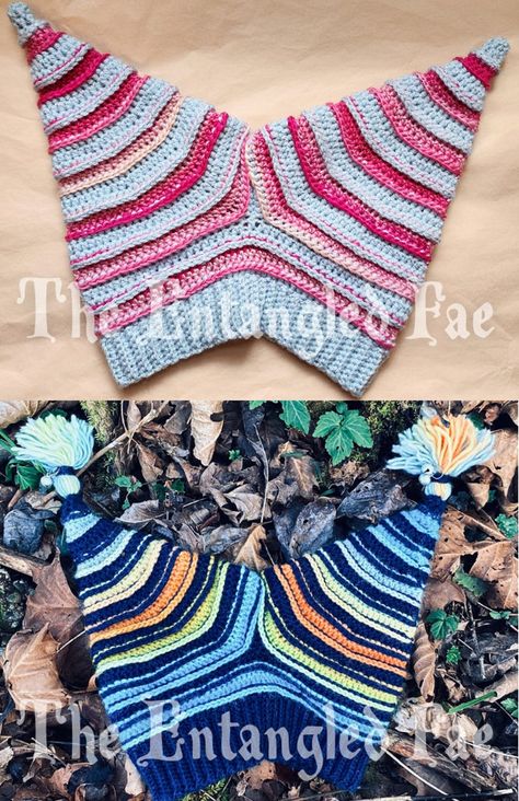 Crochet Patch Pattern, X Files Crochet, Acrylic Yarn Projects Crochet, Crochet Ideas Clothes Winter, Ren Fair Crochet, Unique Crochet Hats, Funky Crochet Projects, Whimsical Crochet Patterns, Crochet For Markets