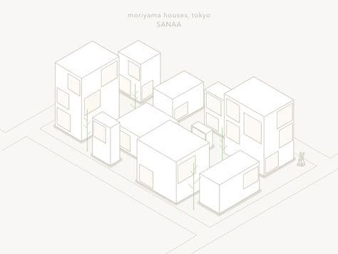 Moriyama House, House Tokyo, Social Housing Architecture, Community Housing, Conceptual Architecture, Stone Architecture, Social Housing, Japanese Architecture, Japan Design