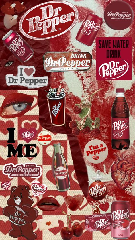 Dr Pepper wallpaper #asesthetic #red #redaesthetic #redaestheticwallpaper #wallpaper #drpepper #drpeppersoda #fyp #drpepperforever #drpepperisyummy #drpepperlover #drpepperislife Christmas Dr Pepper Wallpaper, Dr Pepper Collage, Cute Dr Pepper Wallpaper, Doctor Pepper Wallpaper, Dr Pepper Obsession, P Terrys, Dr Pepper Wallpaper Aesthetic, Pink Dr Pepper Wallpaper, Dr Pepper Background