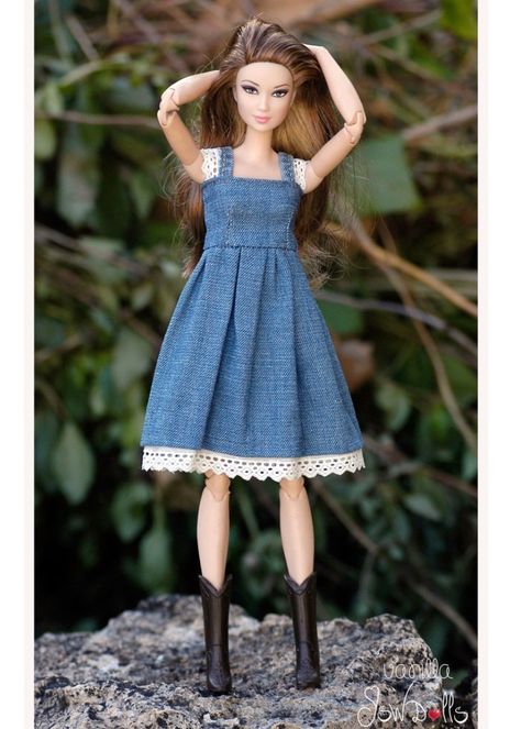 35.16.3/jswdolls Barbie Doll Outfits, Doll Dresses Diy, Barbie Dress Pattern, Dress Barbie Doll, Sewing Barbie Clothes, Barbie Sewing Patterns, Barbie Doll Clothing Patterns, Diy Barbie Clothes, Dolls Clothes Diy