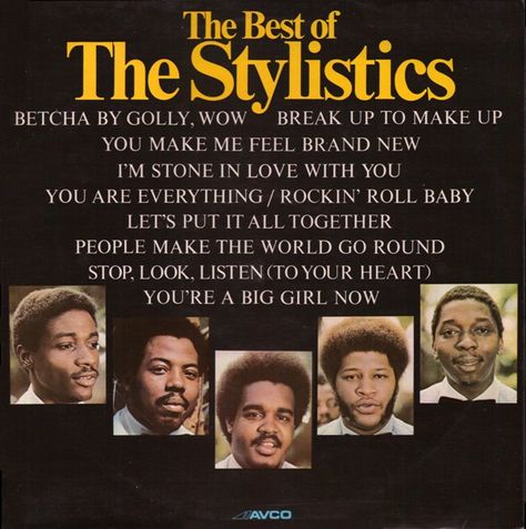 Stylistics - The Best Of The Stylistics Songs Album, The Stylistics, Baby Singing, R&b Soul, Jackson 5, Black Music, Vinyl Record Album, Vintage Vinyl Records, Lp Albums