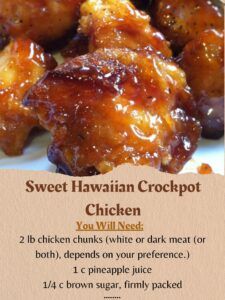 Hawaiian Crockpot Chicken, Crockpot Chicken Recipe, Hawaiian Crockpot, Sweet Hawaiian Crockpot Chicken Recipe, Crockpot Dishes, Think Food, Crockpot Recipes Slow Cooker, Crock Pot Cooking, Chicken Dishes Recipes