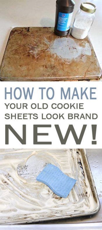 Clean Cookie Sheets, Clean Baking Pans, Cleaning Painted Walls, Cookie Sheets, Deep Cleaning Tips, Household Cleaning Tips, Cleaning Recipes, Cleaners Homemade, Clean Dishwasher