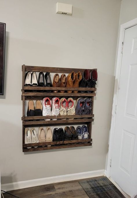 Shoe Wall Rack, Shoe Wall, Western Shoes, Wall Rack, Wall Racks, New Shoes, Dream House, Wall