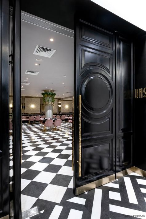 Clarks Inn Suites: Depicting Luxury, Style, and Drama | Azure Interiors - The Architects Diary Banquet Hall Entrance Door Design, Banquet Door Design, Egypt House, Hotel Doors Design, Restaurant Door, Furniture Stencils, Modern Entry Door, Front Wall Design, Exterior Wall Tiles