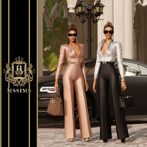 Sensible by Mssims4 - The Sims 4 Download - SimsFinds.com The Sims 4 Luxury Cc, Luxury Cc Sims 4, Black And White Wedding Theme, Sims 4 Download, The Sims 4 Packs, White Wedding Theme, The Sims 4 Download, Sims Four, Luxury Clothes