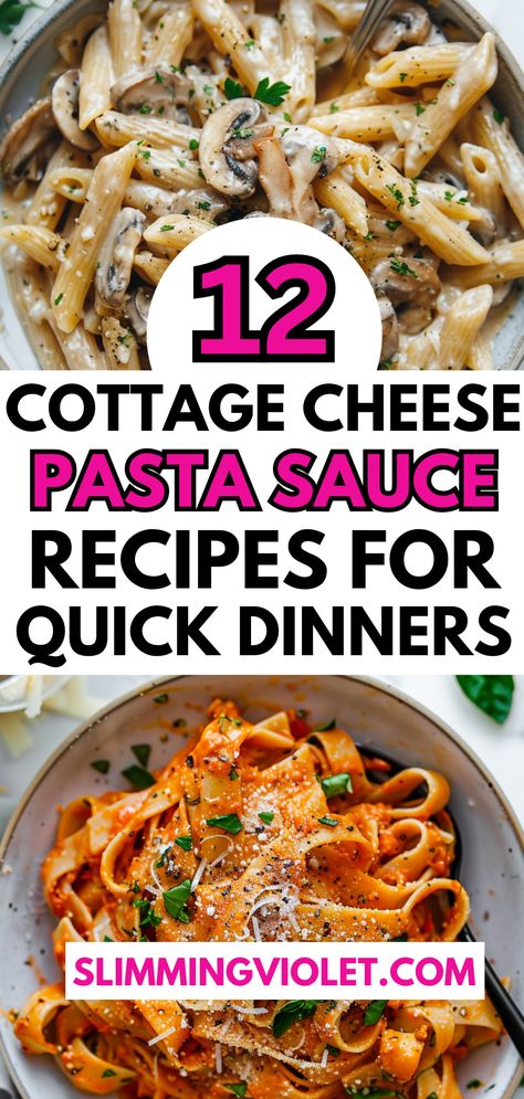 Cottage Cheese Pasta Sauce, Cottage Cheese Sauce, Cottage Cheese Dinner, Cheese Pasta Sauce, Cottage Cheese Pasta, Cottage Cheese Recipes Healthy, Cheese Pasta Recipes, Cheese Sauce For Pasta, Cheese Sauce Recipe