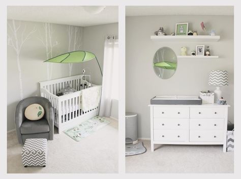 4 in 1 convertible crib Spaces Modern with baby chevron gray green grey Miyazaki Nursery small bedroom totoro woodland Totoro Nursery Ideas, Ghibli Nursery, Totoro Nursery, Baby Bedroom Furniture, Green Baby Room, Crib Accessories, Trendy Baby Nursery, Nursery Room Design, Nursery Modern