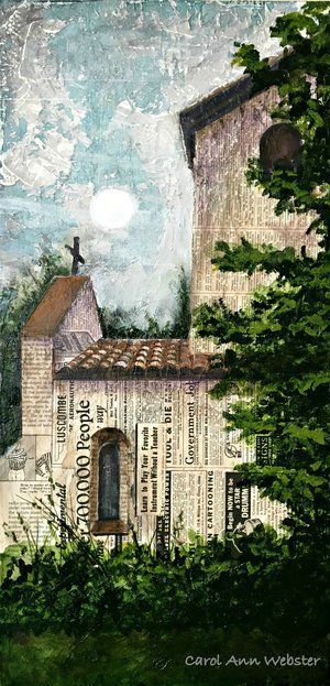 Kunst Inspo, Collage Landscape, Mixed Media Art Techniques, Mixed Media Art Projects, Art Du Collage, Collage Kunst, Mixed Media Art Canvas, Carol Ann, Collage Art Projects