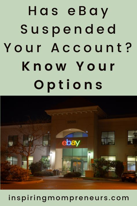 eBay account suspended? When serious entrepreneurs get booted off eBay, it can be devastating. Here's what you need to do if your eBay store gets shut down. #ebayaccountsuspended #ecommerce #sellingonline #ebaysellers #ebaystore Ebay Reinstatement, Ebay Reseller, Account Recovery, Airbnb Promotion, Ebay Account, Etsy Promotion, Bulk Email, Mom Entrepreneur, Intellectual Property