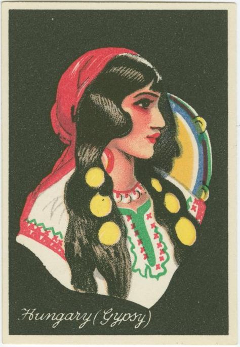 Romani Art, Digital Gallery, Postal Vintage, Digital Archives, Tambourine, Eastern European, Vintage Tattoo, New York Public Library, Public Library